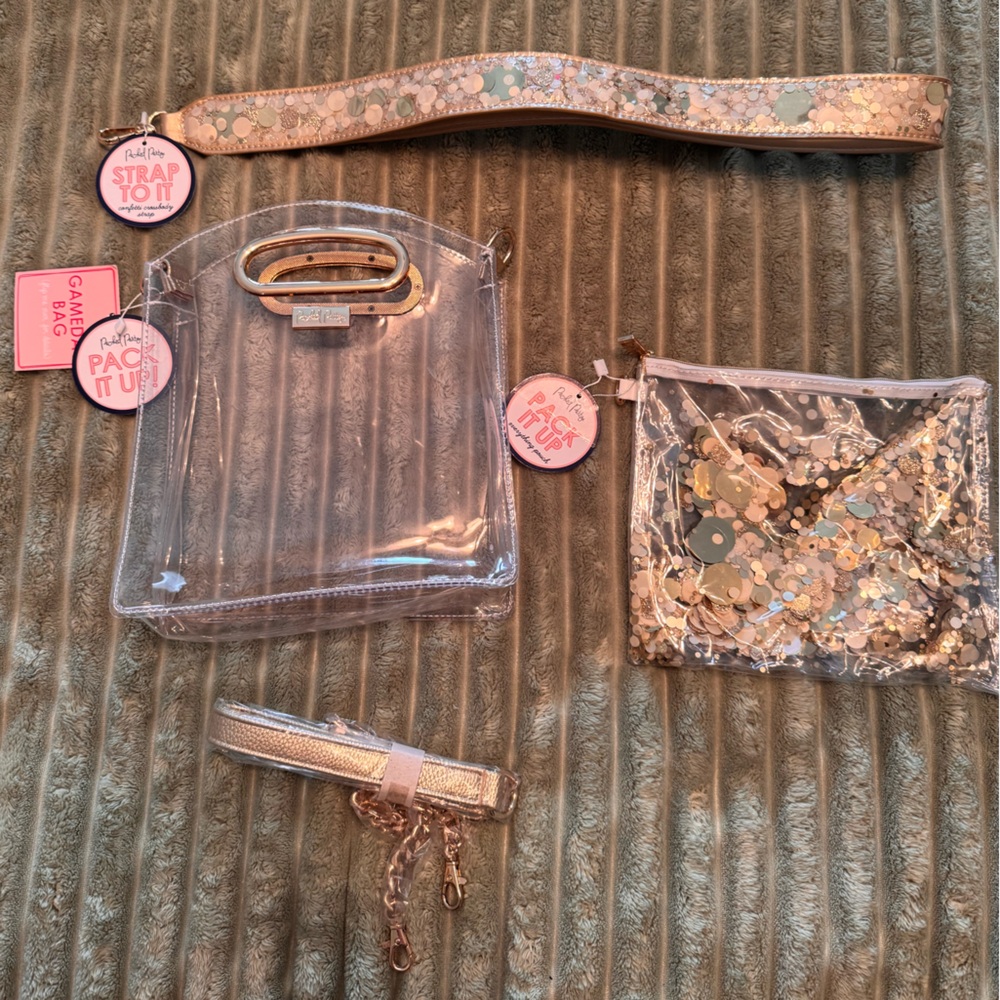 Clear Crossbody Game Day/concert bag
